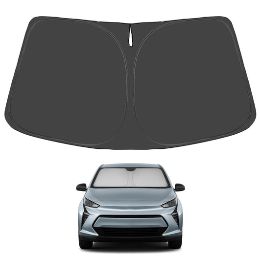 Proadsy 2025 Upgrade Windshield Sunshade Custom Fit 2017-2024 2025 Chevrolet Chevy Bolt EV LT, Premier Hatchback Reflective Heat Sun UV Protector Foldable Front Window Shade Accessories