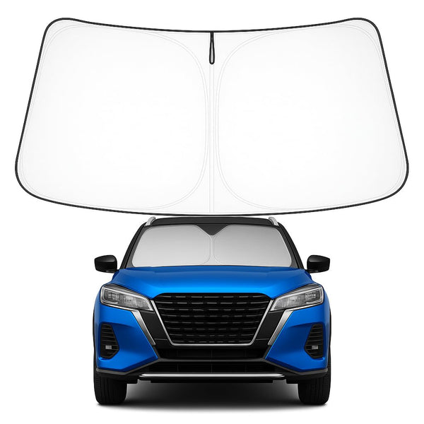 Proadsy Front Windshield Sun Shade Foldable Sunshade Protector Custom Fit 2018 2019 2020 2021 2022 2023 2024 Nissan Kicks, S, SV, SR Crossover Accessories 2024 Upgrade