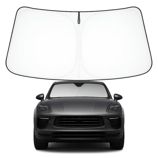 Proadsy 2025 Upgrade Front Windshield Sun Shade Foldable Sunshade Protector Custom Fit for 2014-2024 2025 Porsche Macan SUV Accessories