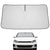 Proadsy 2025 Upgrade Windshield Sun Shade Custom Fit Volkswagen Golf GTI 2015-2021 4-Layer Foldable Front Sunshade Protector Sun Visor Blocks UV Rays Keep Car Cooler