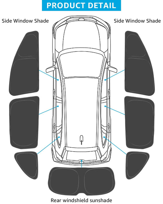 2017-2024 Honda CR-V custom-fit side window shades - gasket edge fit
