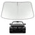 Proadsy 2025 Upgrade Windshield Sun Shade Custom Fit 2008-2014 Benz C Class Foldable Front Sunshade Protector Sun Visor Blocks UV Rays Keep Car Cooler