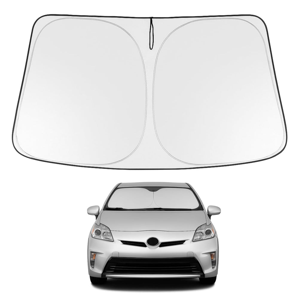 Proadsy 2025 Upgrade Windshield Sun Shade Custom Fit 2010-2015 Toyota Prius Foldable Front Sunshade Protector Sun Visor Blocks UV Rays Keep Car Cooler
