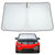 Proadsy 2025 Upgrade Windshield Sun Shade Custom Fit 2013-2018 BMW 3-Seriess /F30 /F31 /F80 /M3 4-Layer Foldable Front Sunshade Protector Sun Visor Blocks UV Rays Keep Car Cooler