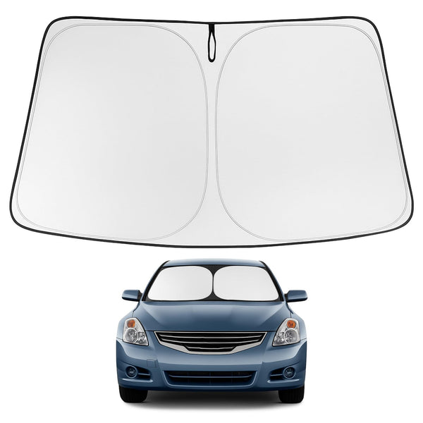Proadsy 2025 Upgrade Windshield Sun Shade Custom Fit 2007-2012 Nissan Altima Foldable Front Sunshade Protector Sun Visor Blocks UV Rays Keep Car Cooler