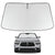 Proadsy 2025 Upgrade Windshield Sun Shade Custom Fit 2011–2023 2024 2025 Dodge Charger Foldable Front Sunshade Protector Sun Visor Blocks UV Rays Keep Car Cooler