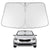 Proadsy 2025 Upgrade Windshield Sun Shade Custom Fit Kia Forte 2014 2015 2016 2017 2018 Front Window Sunshade Protector Foldable Sun Visor Kia Prime Accessories