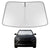 Proadsy 2025 Upgrade Windshield Sun Shade Custom Fit 2021-2023 2024 2025 Chevrolet/Chevy Trailblazer Foldable Front Sunshade Protector Sun Visor Blocks UV Rays Keep Car Cooler