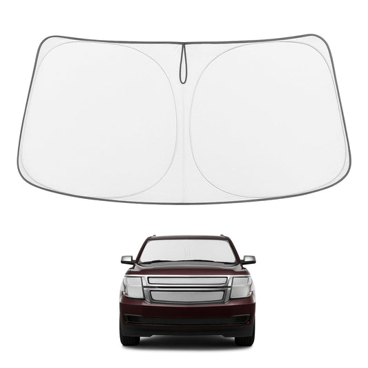 Proadsy Custom Fit Chevrolet Tahoe SUV 2015-2020 Windshield Sun Shade 4-Layer Foldable Front Sunshade Protector Sun Visor Blocks UV Rays Keep Car Cooler