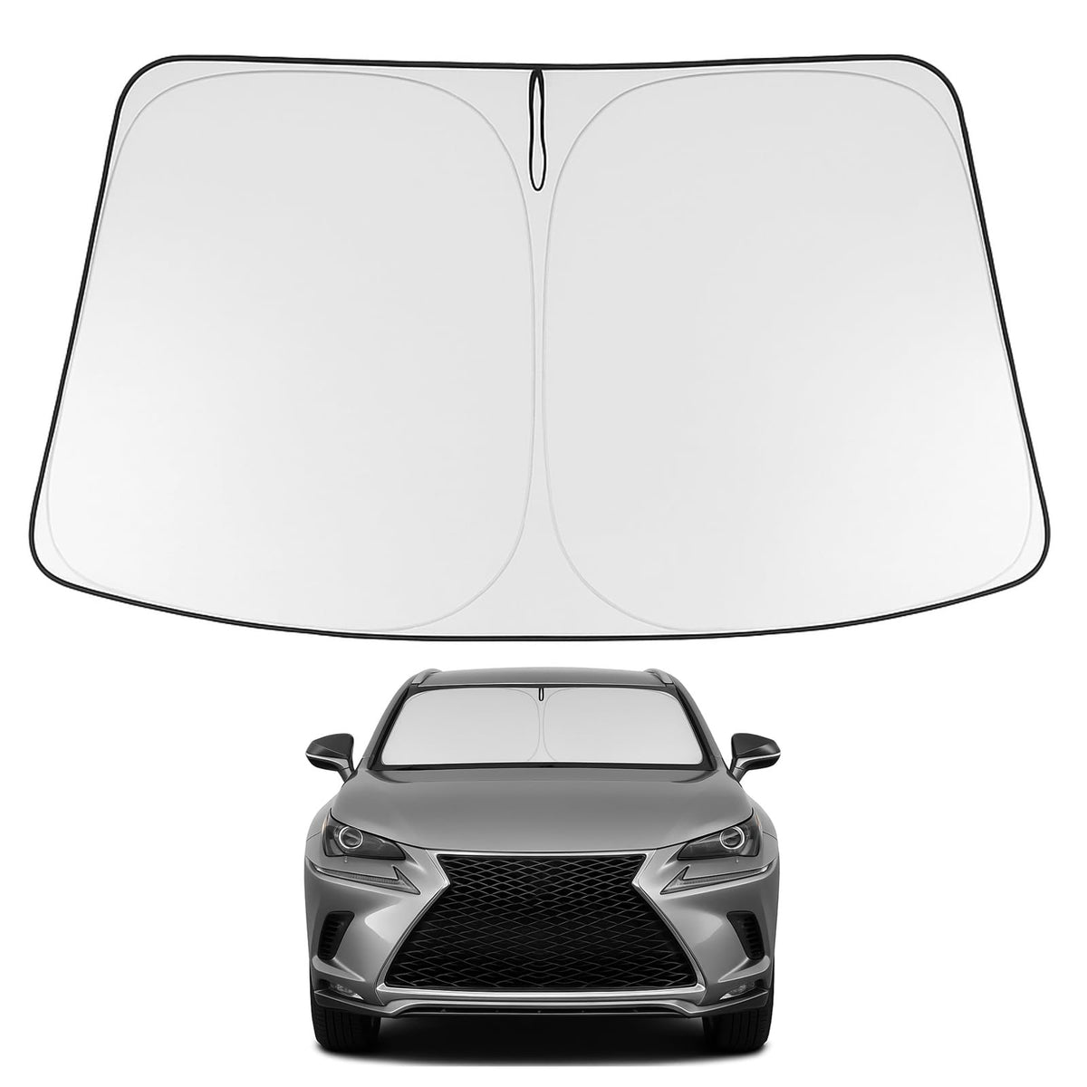 Proadsy 2026 Upgrade Windshield Sun Shade Custom Fit 2015-2021 NX Foldable Front Sunshade Protector Sun Visor Blocks UV Rays Keep Car Cooler