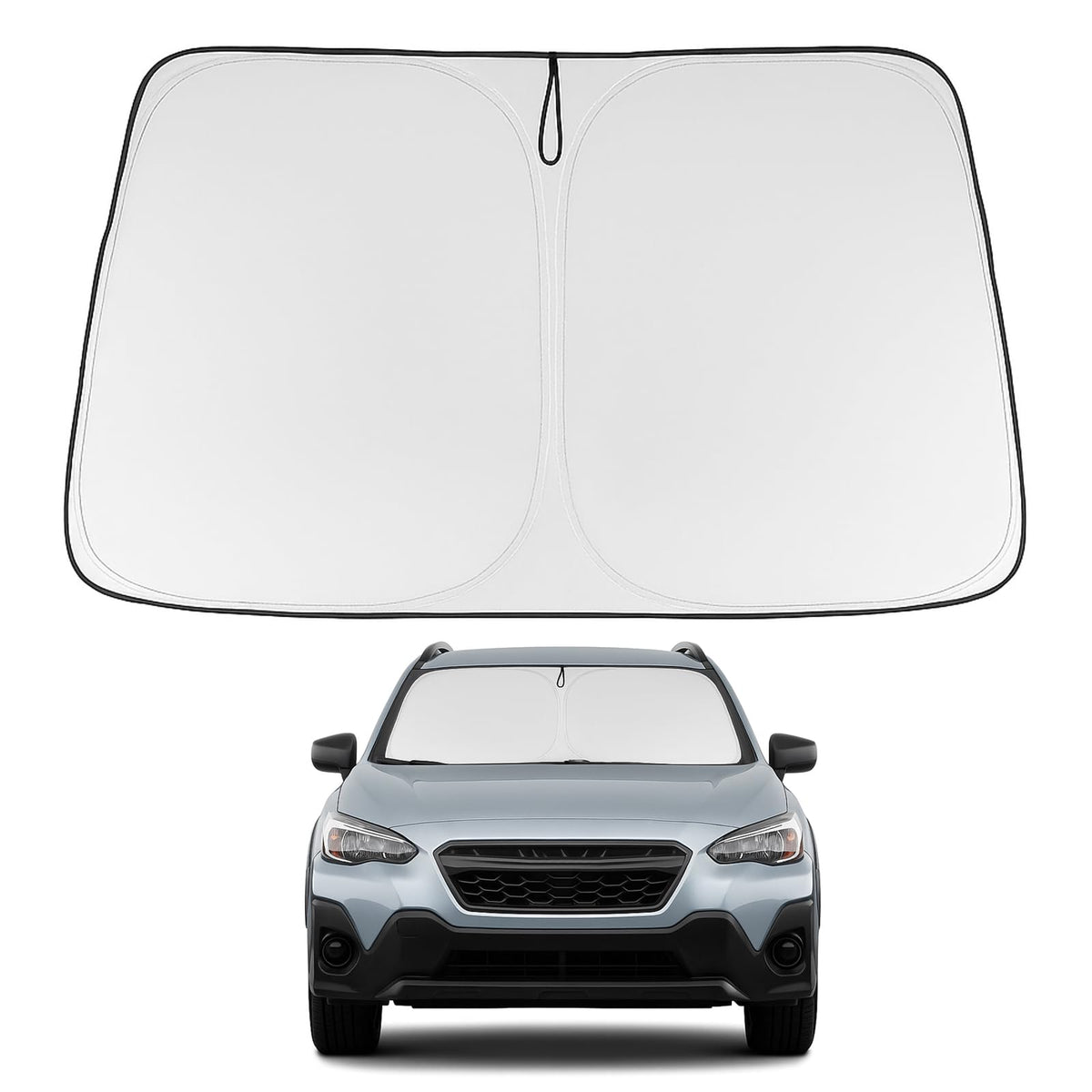 Proadsy 2026 Upgrade Front Windshield Sun Shade Foldable Sunshade Protector Custom Fit 2018-2025 Crosstrek 2.0i Premium Limited Wagon Accessories