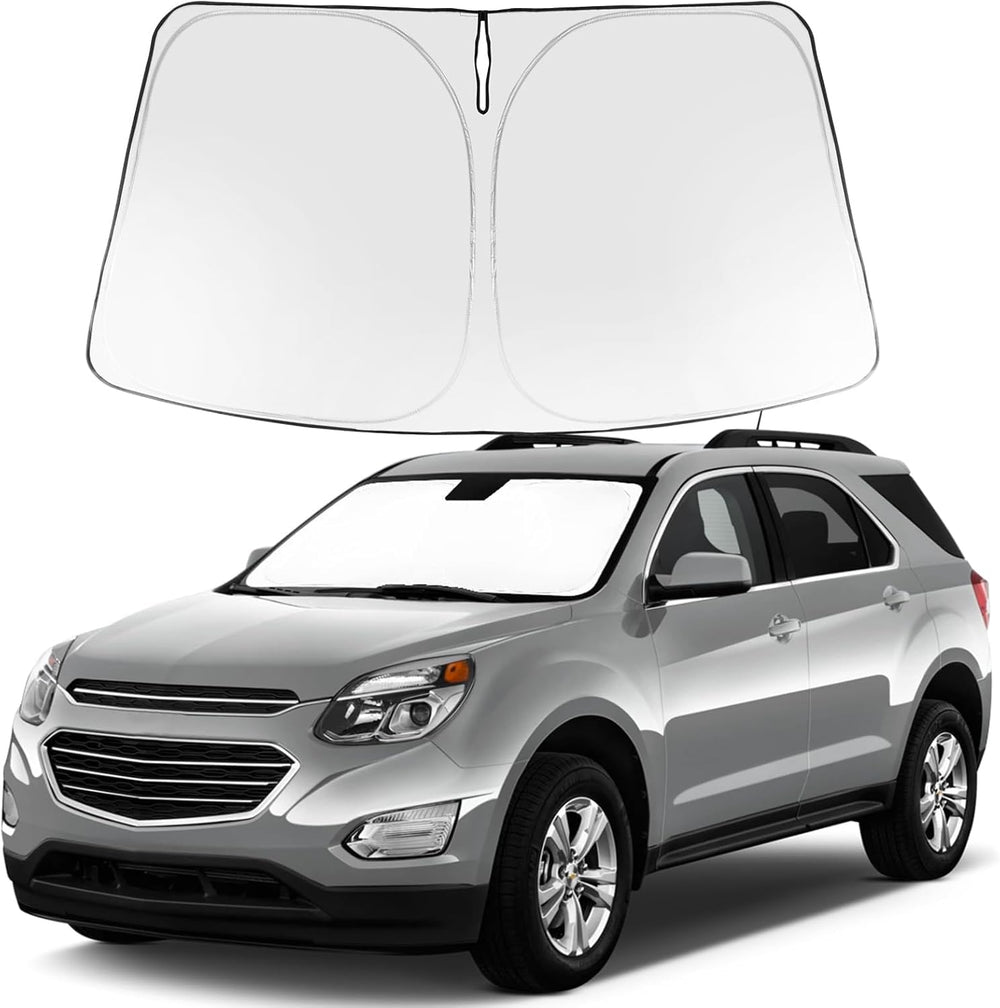 Proadsy 2025 Upgrade Windshield Sun Shade Custom Fit 2010-2017 Chevrolet Equinox Foldable Front Sunshade Protector Sun Visor Blocks UV Rays Keep Car Cooler