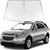 Proadsy 2025 Upgrade Windshield Sun Shade Custom Fit 2010-2017 Chevrolet Equinox Foldable Front Sunshade Protector Sun Visor Blocks UV Rays Keep Car Cooler