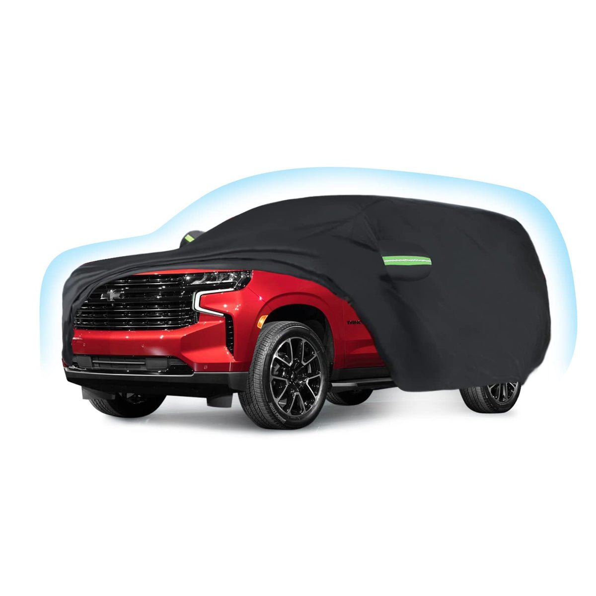 Proadsy Car Cover Compatible with Chevrolet Tahoe 2021-2024 2025 2026 Windproof All Weather Waterproof Sun Rain UV Dust Snow Protection Outdoor Covers