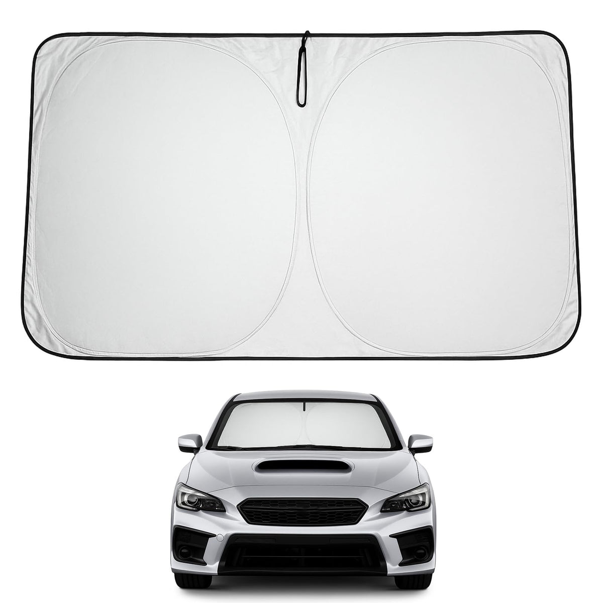 Proadsy 2026 Upgrade Front Windshield Sun Shade Foldable Sunshade Protector Custom Fit 2015-2021 WRX Accessories
