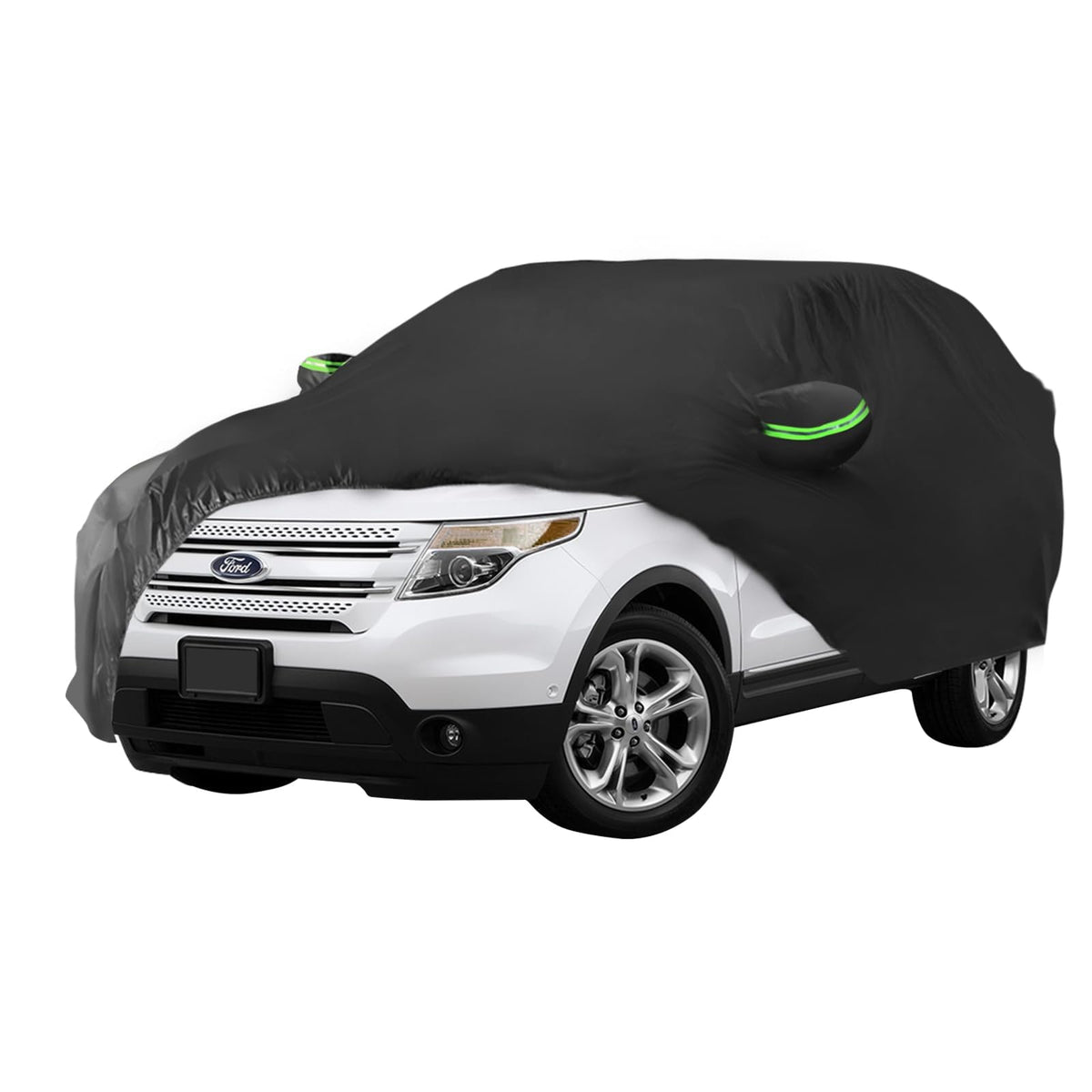 Proadsy SUV Car Cover Compatible with Ford Explorer 2011-2024 2025 2026 Windproof All Weather Waterproof Sun Rain UV Dust Snow Protection Outdoor Covers