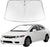 Proadsy 2025 Upgrade Windshield Sun Shade Custom Fit 2006-2011 Honda Civic Foldable Front Sunshade Protector Sun Visor Blocks UV Rays Keep Car Cooler