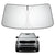 Proadsy 2025 Upgrade Windshield Sun Shade Custom Fit Kia Telluride 2020-2024 2025 4-Layer Foldable Front Sunshade Protector Sun Visor Blocks UV Rays Keep Car Cooler Accessories