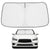 Proadsy 2025 Upgrade Windshield Sun Shade Custom Fit Infiniti Q50 2014-2025 4-Layer Foldable Front Sunshade Protector Sun Visor Blocks UV Rays Keep Car Cooler