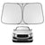 Proadsy 2025 Upgrade Windshield Sun Shade Custom Fit 2017-2023 2024 2025 Maserati Levante Foldable Front Sunshade Protector Sun Visor Blocks UV Rays Keep Car Cooler
