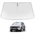 Proadsy 2025 Upgrade Windshield Sun Shade Custom Fit Hyundai Santa 2019-2023 4-Layer Foldable Front Sunshade Protector Sun Visor Blocks UV Rays Keep Car Cooler