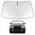 Proadsy 2025 Upgrade Windshield Sun Shade Custom Fit 2013-2018 Audi Q3 Foldable Front Sunshade Protector Sun Visor Blocks UV Rays Keep Car Cooler
