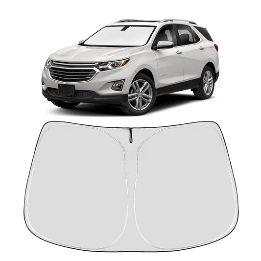 Proadsy Custom Fit Chevrolet Equinox 2017-2024 Windshield Sun Shade 4-Layer Foldable Front Sunshade Protector Sun Visor Blocks UV Rays Keep Car Cooler