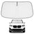 Proadsy Custom Fit BMW X1 F48 2016-2022 Windshield Sun Shade 4-Layer Foldable Front Sunshade Protector Sun Visor Blocks UV Rays Keep Car Cooler