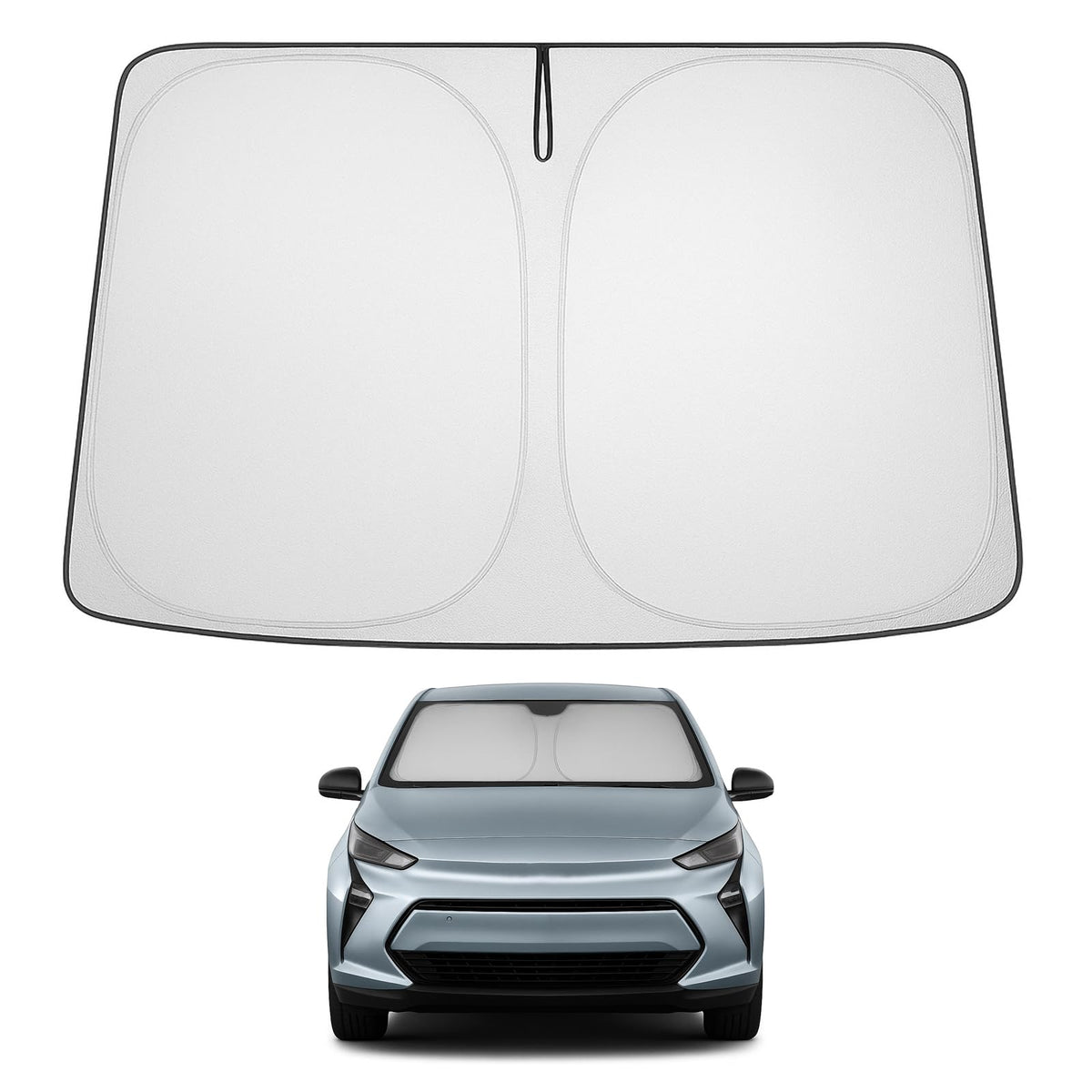 Proadsy 2026 Upgrade Front Windshield Sun Shade Foldable Sunshade Protector Custom Fit 2017-2023 Bolt EV Hatchback, Premier Hatchback (NOT for Chevy Bolt EUV) Accessories