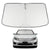 Proadsy 2025 Upgrade Windshield Sun Shade Custom Fit 2006-2012 Ford Fusion Front Window Sunshade Protector Foldable Sun Visor Blocks UV Rays Keep Car Cooler