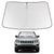 Proadsy 2025 Upgrade Windshield Sun Shade Custom Fit 2007-2017 Jeep Compass Foldable Front Sunshade Protector Sun Visor Blocks UV Rays Keep Car Cooler