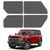 Proadsy Window Shades for Ford Bronco 4Door 2021-2024 2025 Side Windows for Baby/Camping Sun UV Rays and Privacy Protection Set of 4