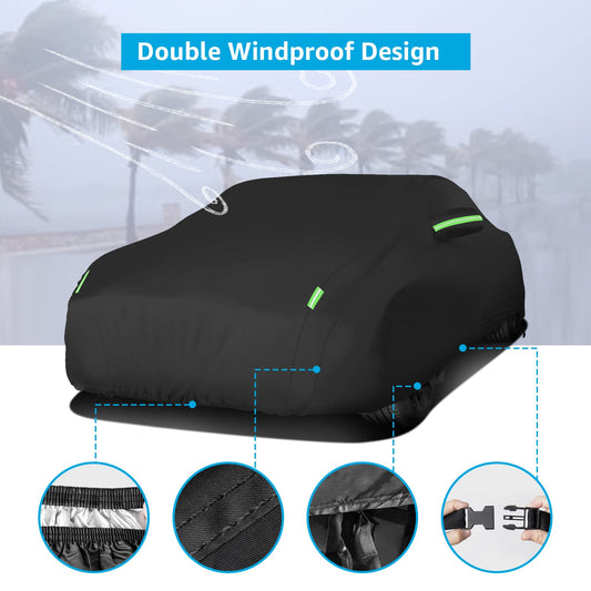 2006-2023 Dodge Charger custom-fit car cover - wind strap installed
