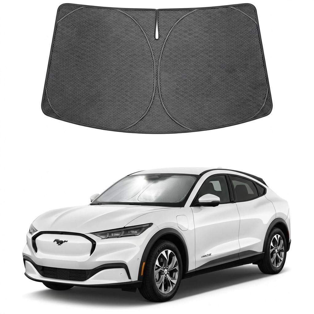 Proadsy Windshield Sun Shade Custom Fit BMW X7 2019-2026 Ice Crystal Black Front Window Sunshade UV and Heat Blocker Foldable Visor Keeps Car Cooler for Summer Parking and Daily Use