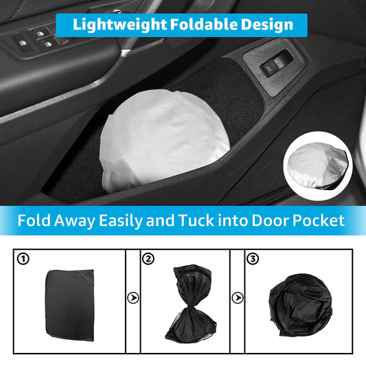 2018-2023 Volkswagen Tiguan custom-fit sunshade - clearing mirror sensor