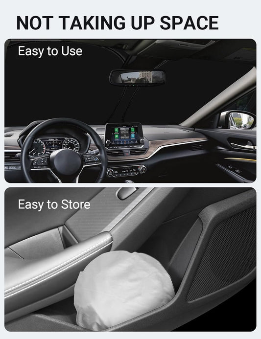 Proadsy Windshield Sun Shade for Nissan Altima 2019-2025 2026 4-Layer Foldable Front Sunshade Protector Sun Visor Blocks UV Rays Keep Car Cooler