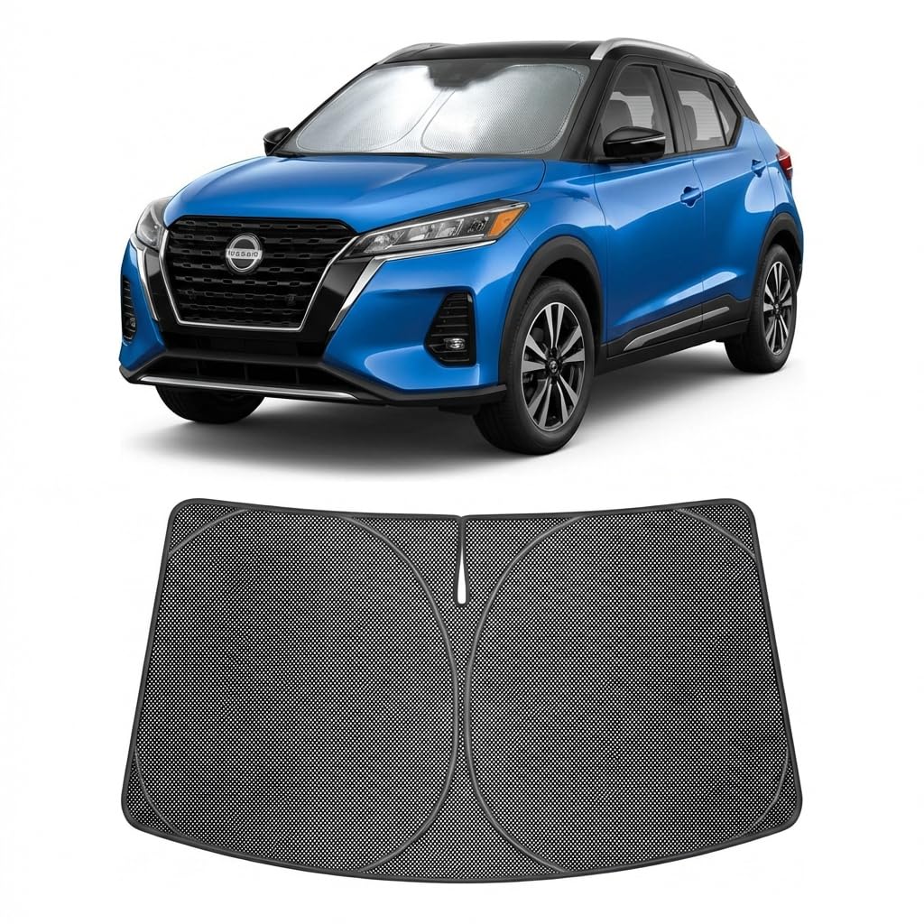 Proadsy Windshield Sun Shade Custom Fit K4 2025-2026 Ice Crystal Black Front Window Sunshade UV and Heat Blocker Foldable Visor Keeps Car Cooler for Summer Parking and Daily Use