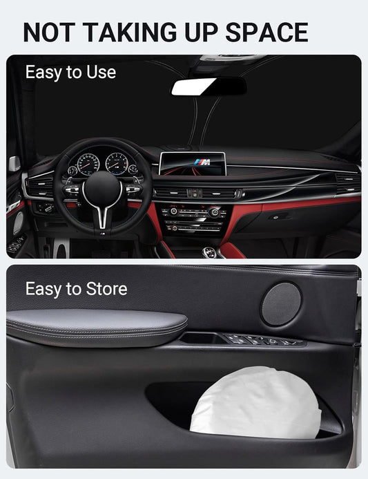 Proadsy Windshield Sun Shade for BMW X5 2014-2018 Accessories Custom Fit M Sport xLine SUV 4-Layer Foldable Front Sunshade Protector Sun Visor Blocks UV Rays Keep Car Cooler