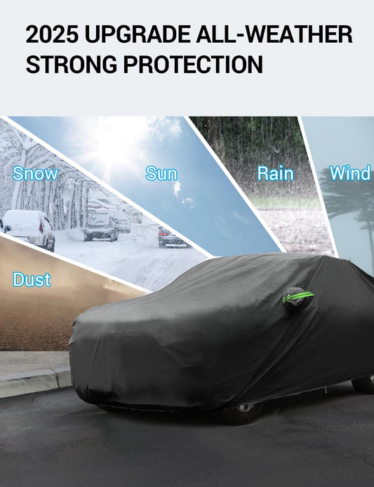 2022-2026 Ford Expedition custom-fit car cover - wind strap installed