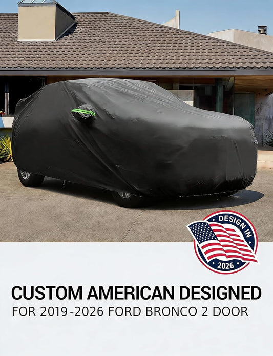 Custom fit 1997-2026 Subaru Forester car cover on car, American designed full exterior protection