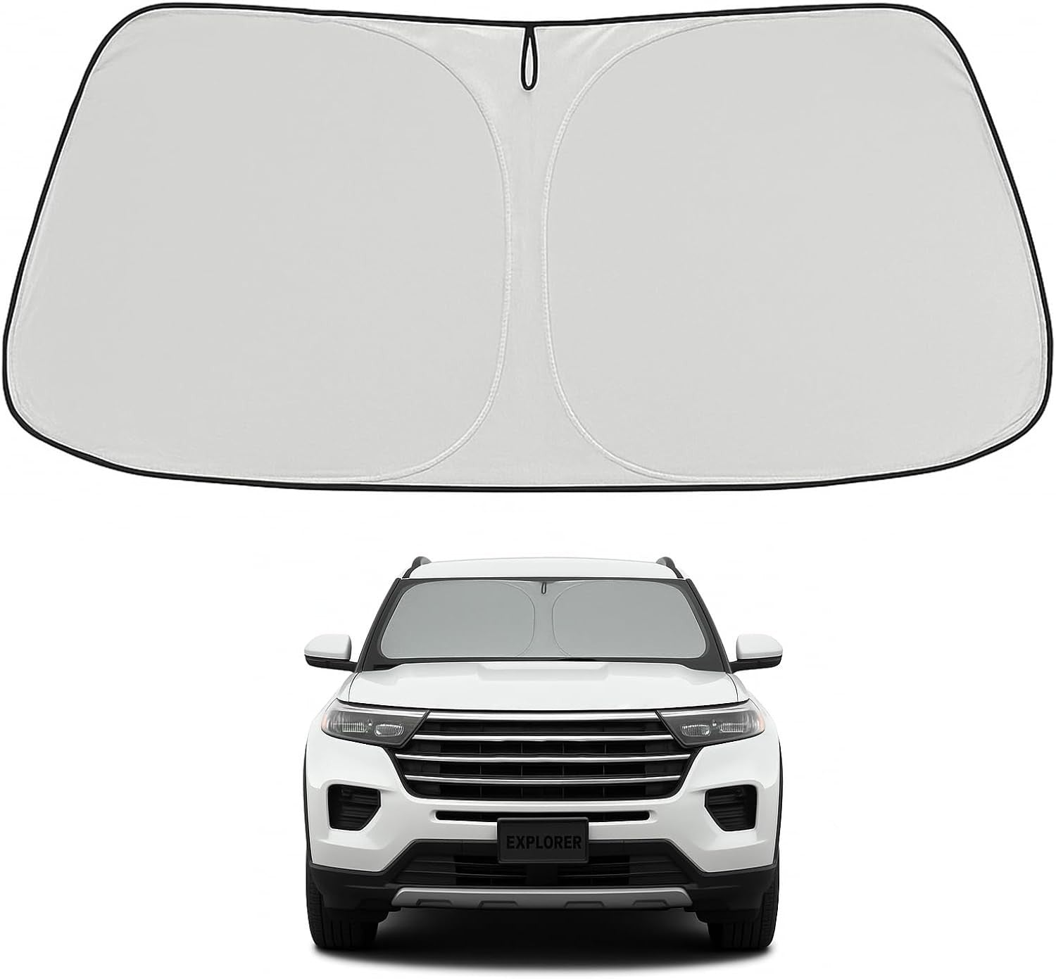 Proadsy custom-fit windshield sunshade for Explorer Custom-Fit Sun Shades & Covers