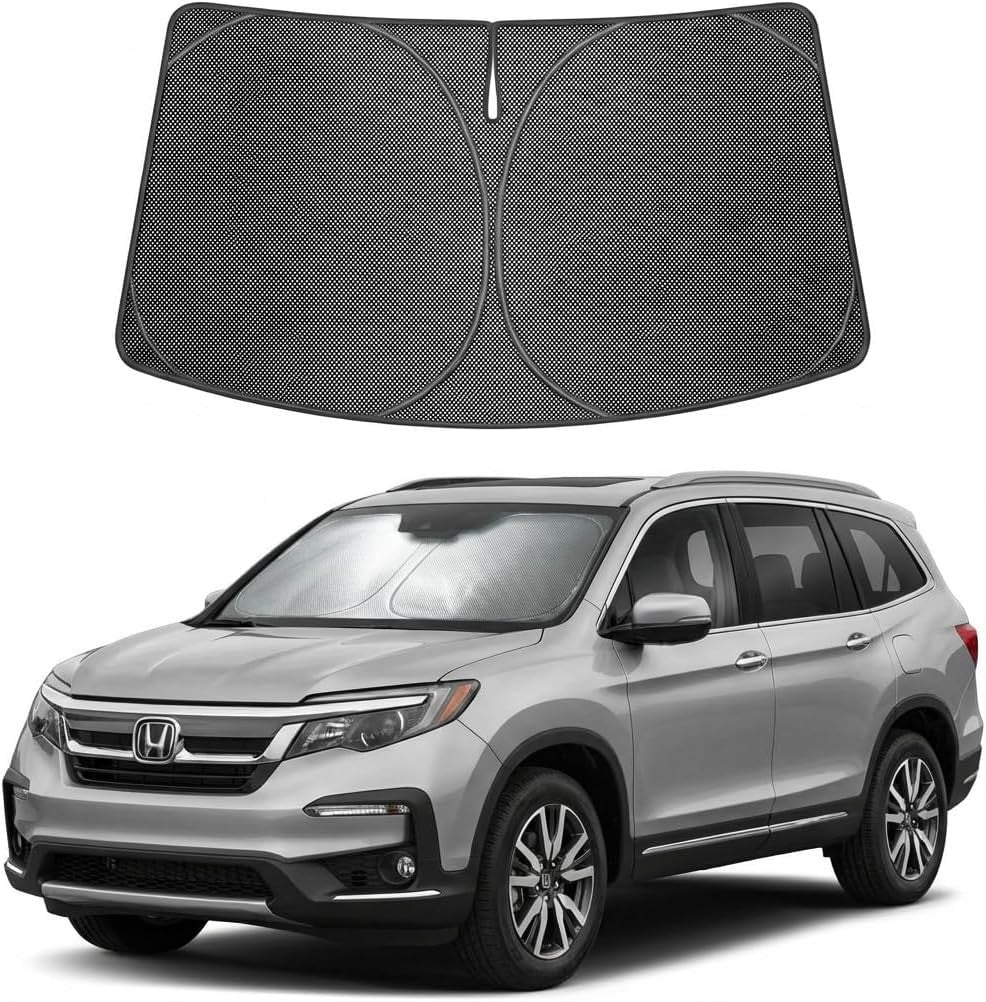 Proadsy custom-fit windshield sunshade for Pilot Custom-Fit Sun Shades & Covers
