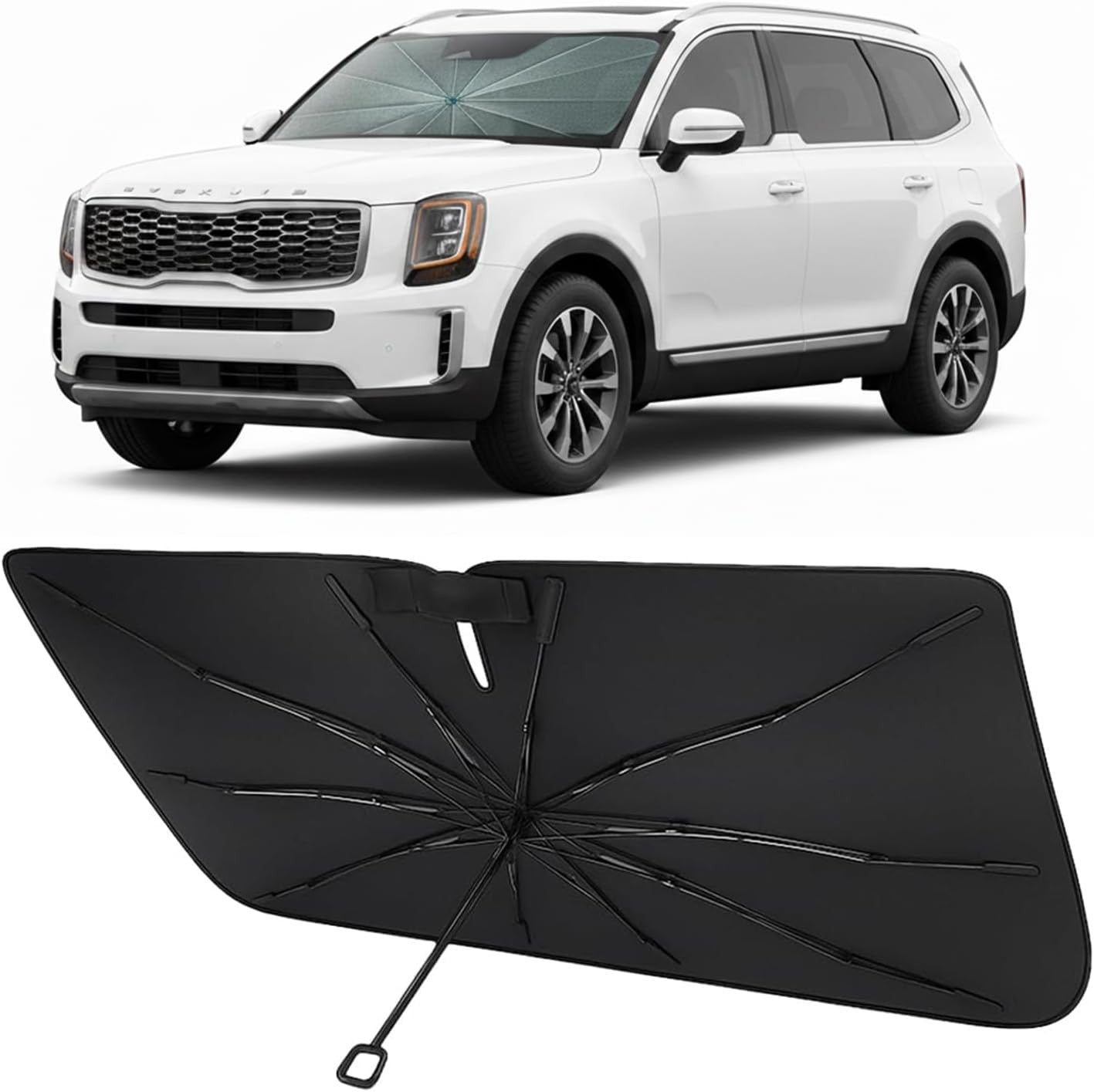 Proadsy custom-fit windshield sunshade for Optima Custom-Fit Sun Shades & Covers