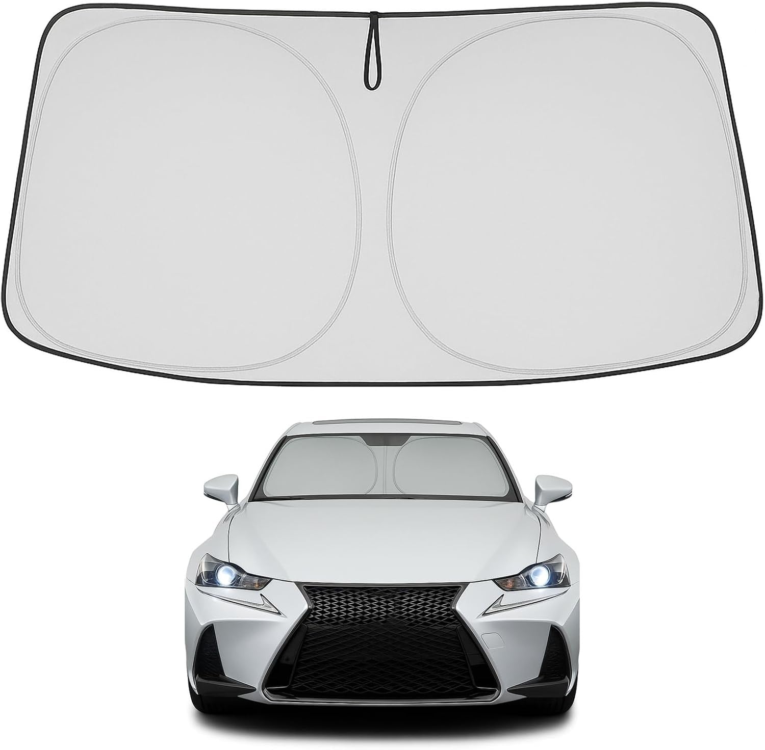 Proadsy custom-fit windshield sunshade for IS Custom-Fit Sun Shades & Covers