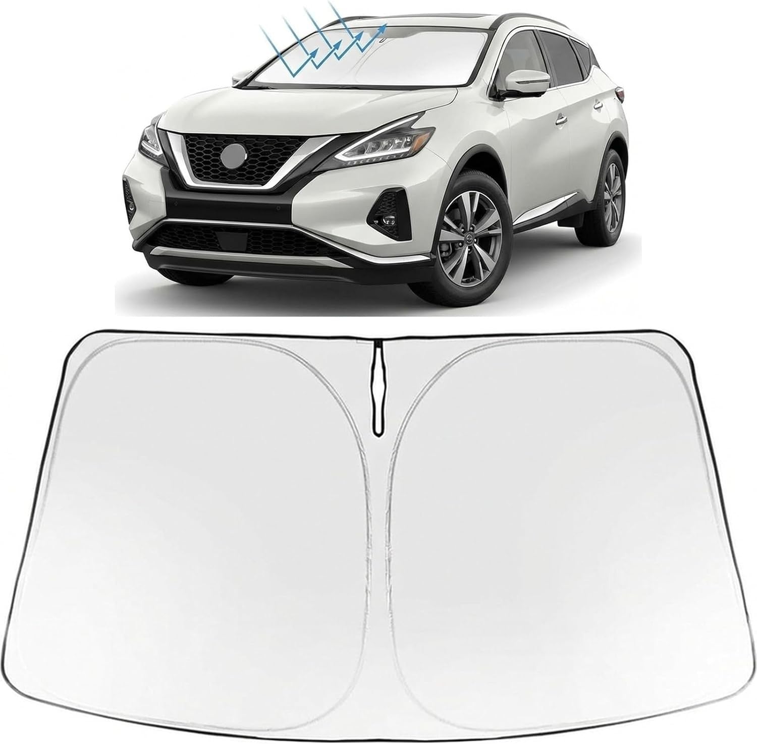 Proadsy custom-fit windshield sunshade for Murano Custom-Fit Sun Shades & Covers