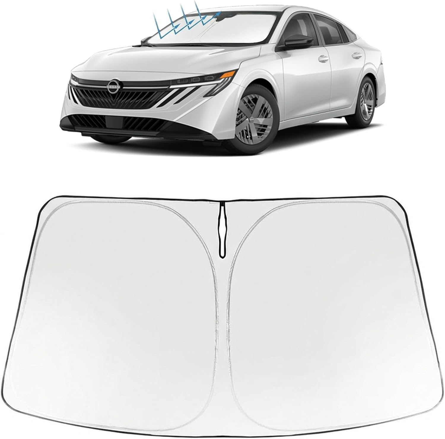 Proadsy custom-fit windshield sunshade for Nissan Windshield Sunshades