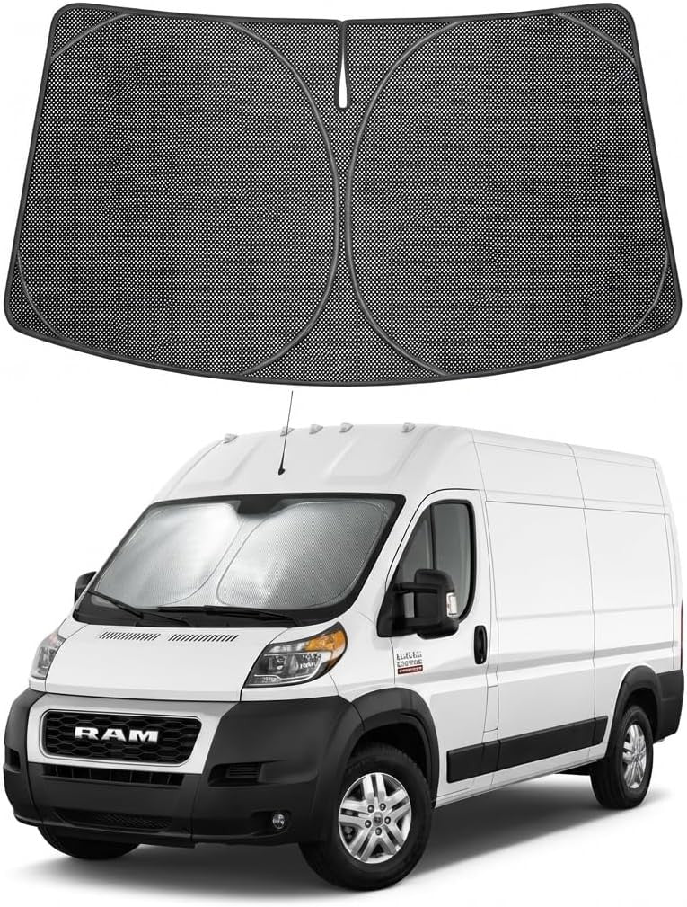 Proadsy custom-fit windshield sunshade for Promaster Custom-Fit Sun Shades & Covers