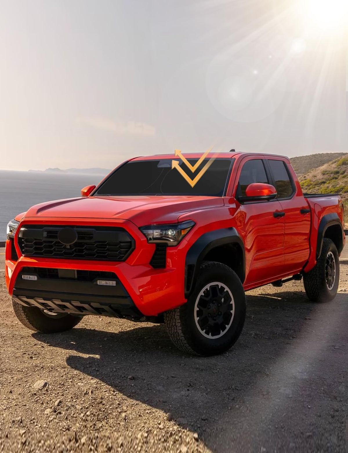 Proadsy custom-fit windshield sunshade for Tacoma Custom-Fit Sun Shades & Covers