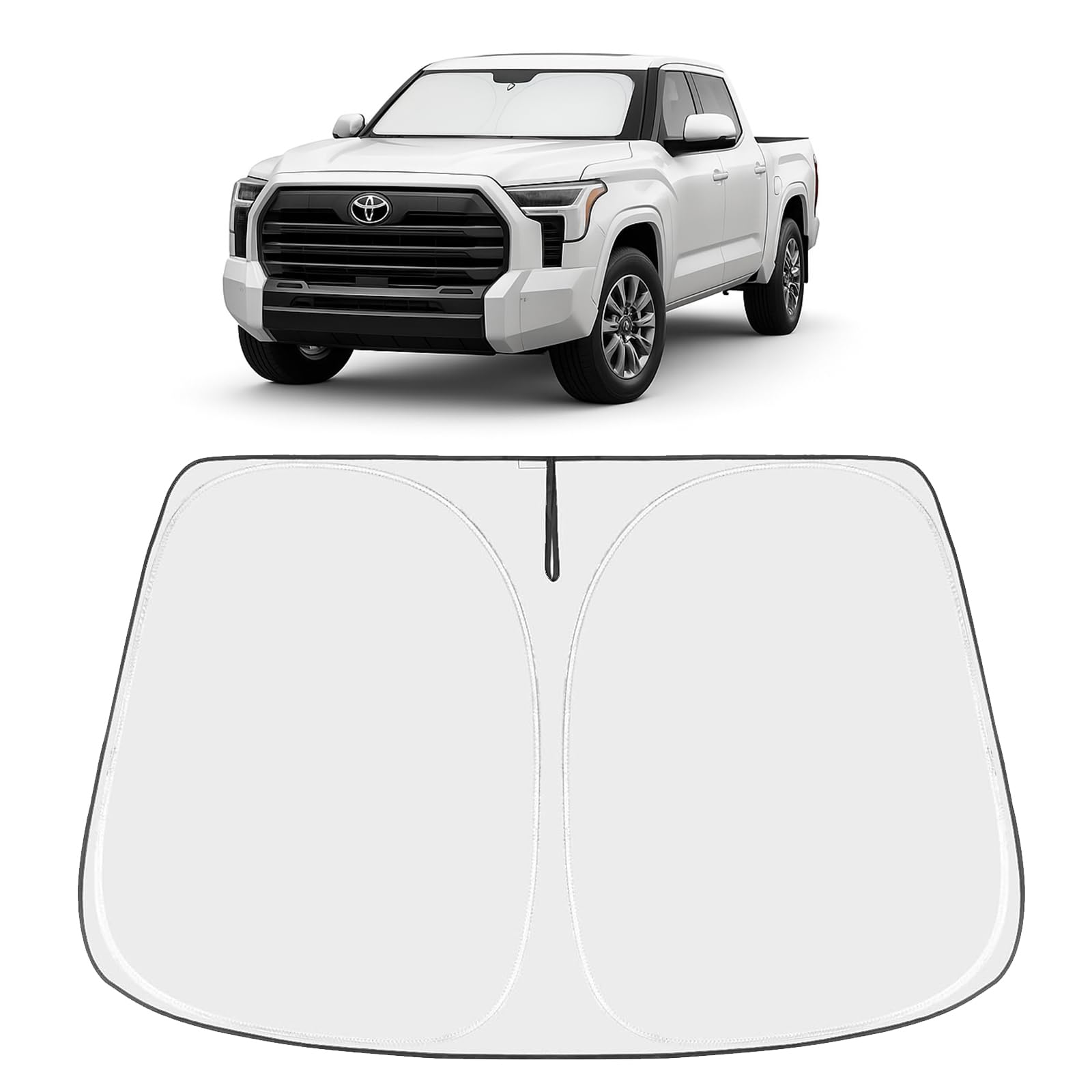 Proadsy custom-fit windshield sunshade for Tundra Custom-Fit Sun Shades & Covers