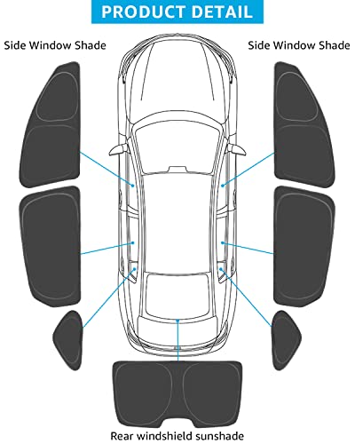 2018-2024 Honda Accord 201 custom-fit side window shades - gasket edge fit